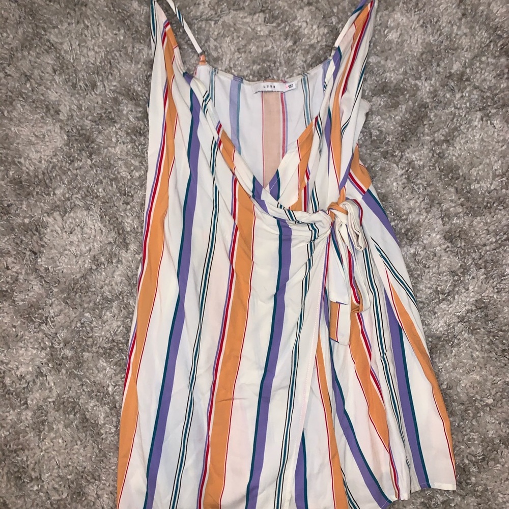 Romper with front tie